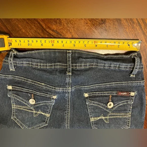 VTG Angels Dark Wash Denim Jeans Size 4 - Picture 7 of 8